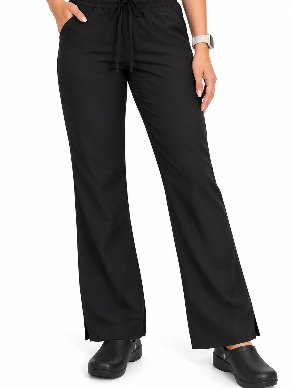 Grey's Anatomy Black Wide-Leg Drawstring Pants